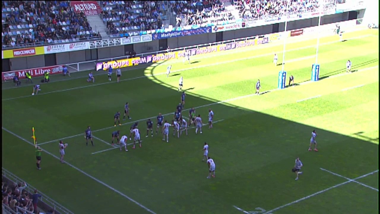TOP14 - Montpellier - Lyon: Essai Emmanuel Felsina (LYO) - J21 - Saison  2014/2015