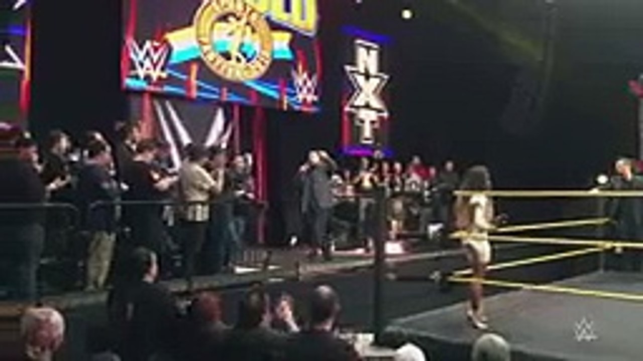 Triple H welcomes the crowd to the first NXT live event  Columbus, Ohio, March 5, 2015