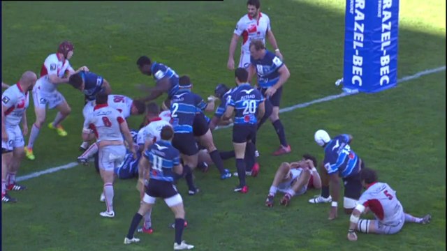 TOP14 - Montpellier - Lyon: Essai de pénalité (MON) - J21 - Saison 2014/2015