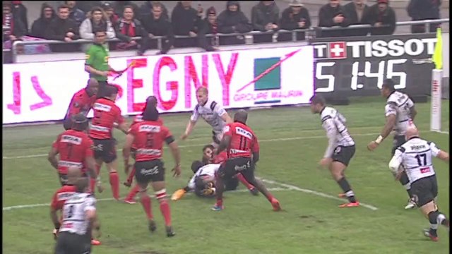 TOP14 - Oyonnax - Brive: Essai Silvere Tian (OYO) - J21 - Saison 2014/2015