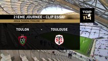 TOP14 - Toulon - Toulouse: Essai 1 Josua Tuisova (TLN) - J21 - Saison  2014/2015