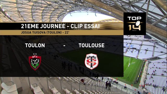 TOP14 - Toulon - Toulouse: Essai 1 Josua Tuisova (TLN) - J21 - Saison 2014/2015