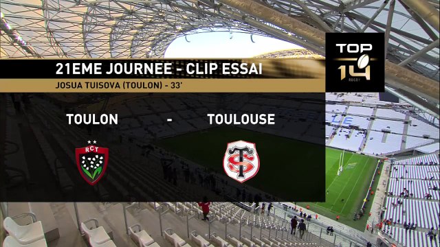 TOP14 - Toulon - Toulouse: Essai 2 Josua Tuisova (TLN) - J21 - Saison 2014/2015