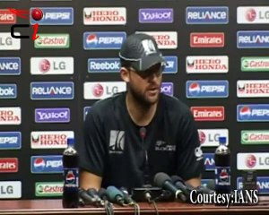 New Zealand's Captain Daniel Vettori FRUSTRATED after defeat against Australia ! in WC 2015