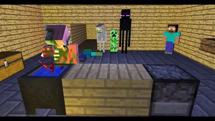 Monster School: Cooking - Minecraft Animation