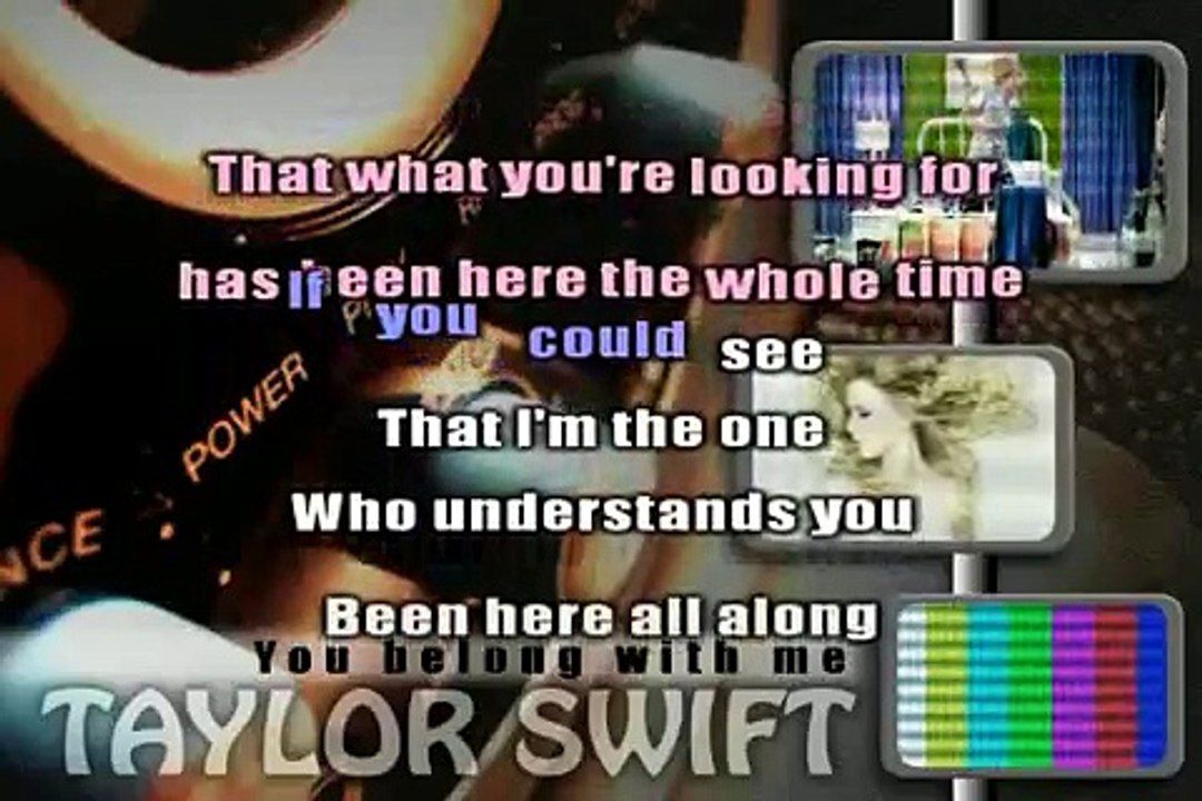 KARAOKE TAYLOR SWIFT - You belong with me
