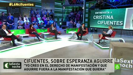 laSexta Noche - Cristina Cifuentes e Iñigo Errejón 1