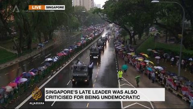 Thousands attend funeral of Singapore's Lee Kuan Yew