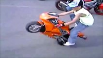 Stunts EPIC Motorcycle, scooter and dirt bike compilation   part 1