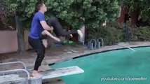Guy performs WWE moves on his girlfriend!