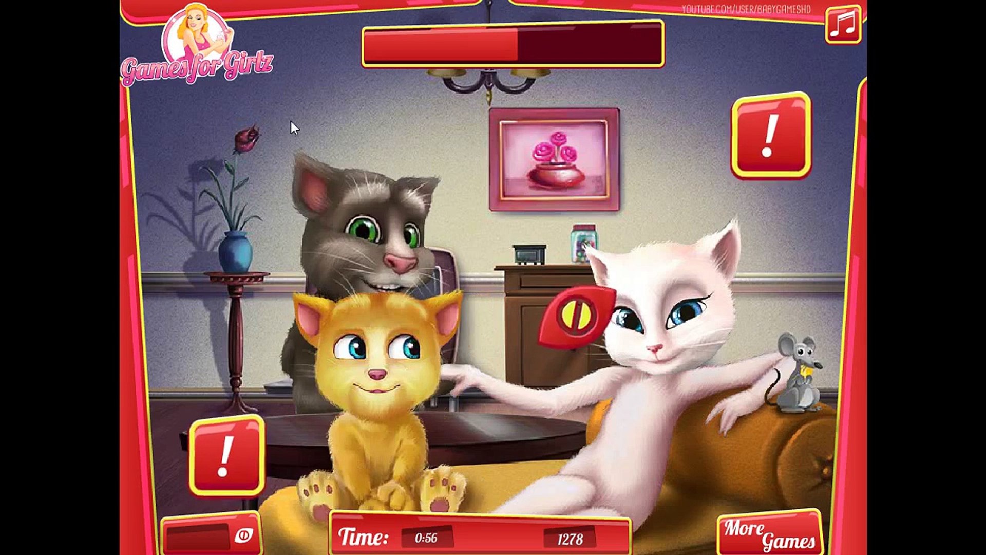 Talking Tom and Angela - Funny Kissing Game - video Dailymotion