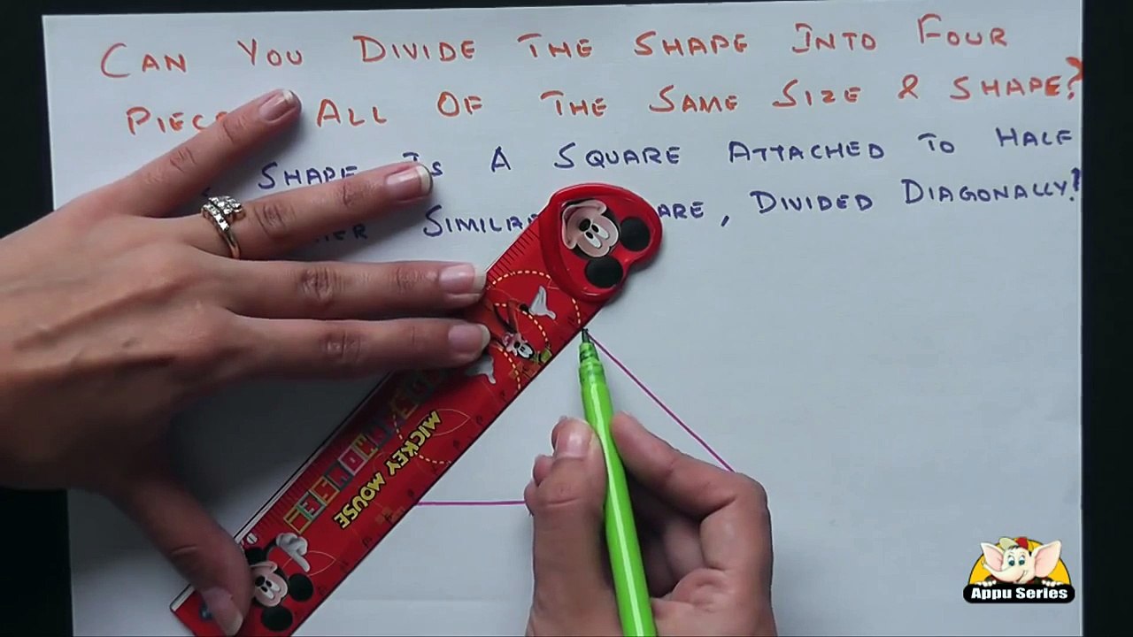 Divide the Shape - Puzzle in Hindi