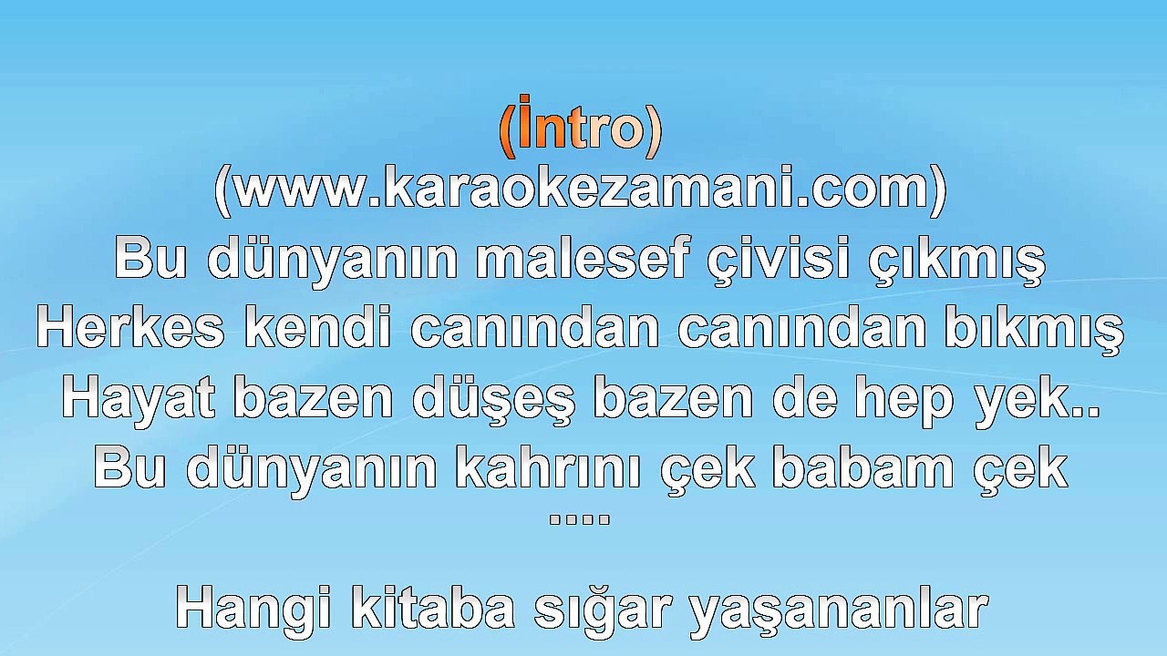 Aşkın Nur Yengi - Çek Babam Çek - 2002 TÜRKÇE KARAOKE