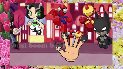 Super Hero Nursery Rhymes - Spiderman Cartoon Finger Family for Kids