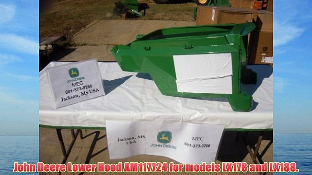 John Deere Lower Hood AM117724 for models LX178 and LX188.