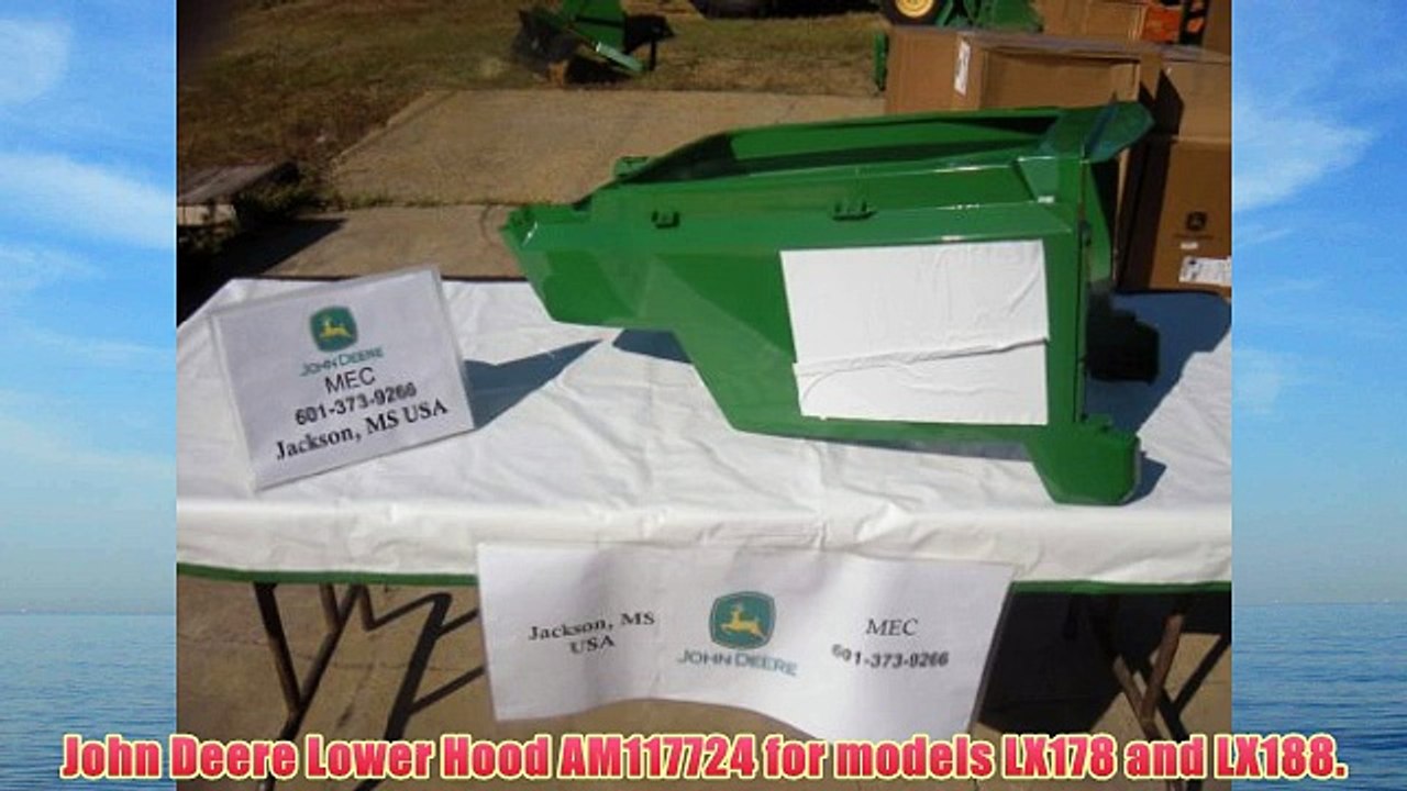 John Deere Lower Hood AM117724 for models LX178 and LX188.