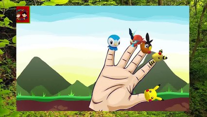 The Simpson and Pokeman Cartoon Finger Family Nursery Rhymes for Children