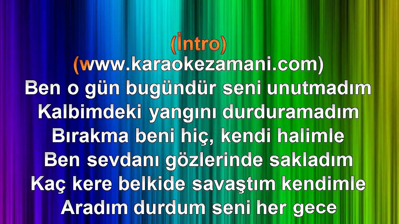 Aşkın Nur Yengi - Tutmadın - (2011) TÜRKÇE KARAOKE