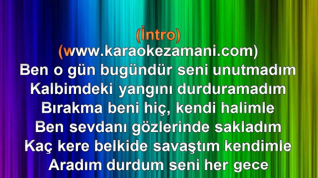 Aşkın Nur Yengi - Tutmadın - (2011) TÜRKÇE KARAOKE