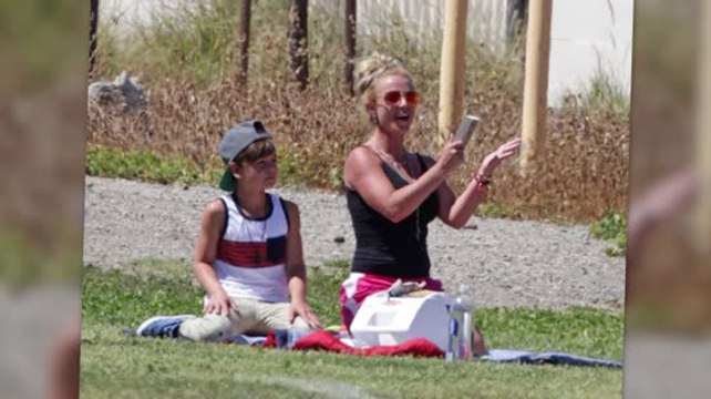 Britney Spears Transforms Into Soccer Mom at Son's Game