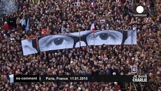 Hundreds of thousands rally in France in response to Paris attacks - no comment