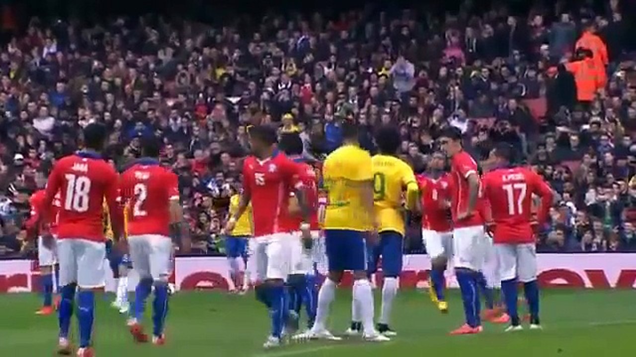 Brasil 1 vs 0 Chile ~ International Friendly Match ~ 29.03.2015 ~ All Goals & Highlights