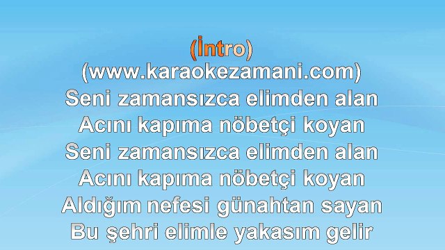 Atilla Yılmaz - Yakasım Gelir - 2013 TÜRKÇE KARAOKE