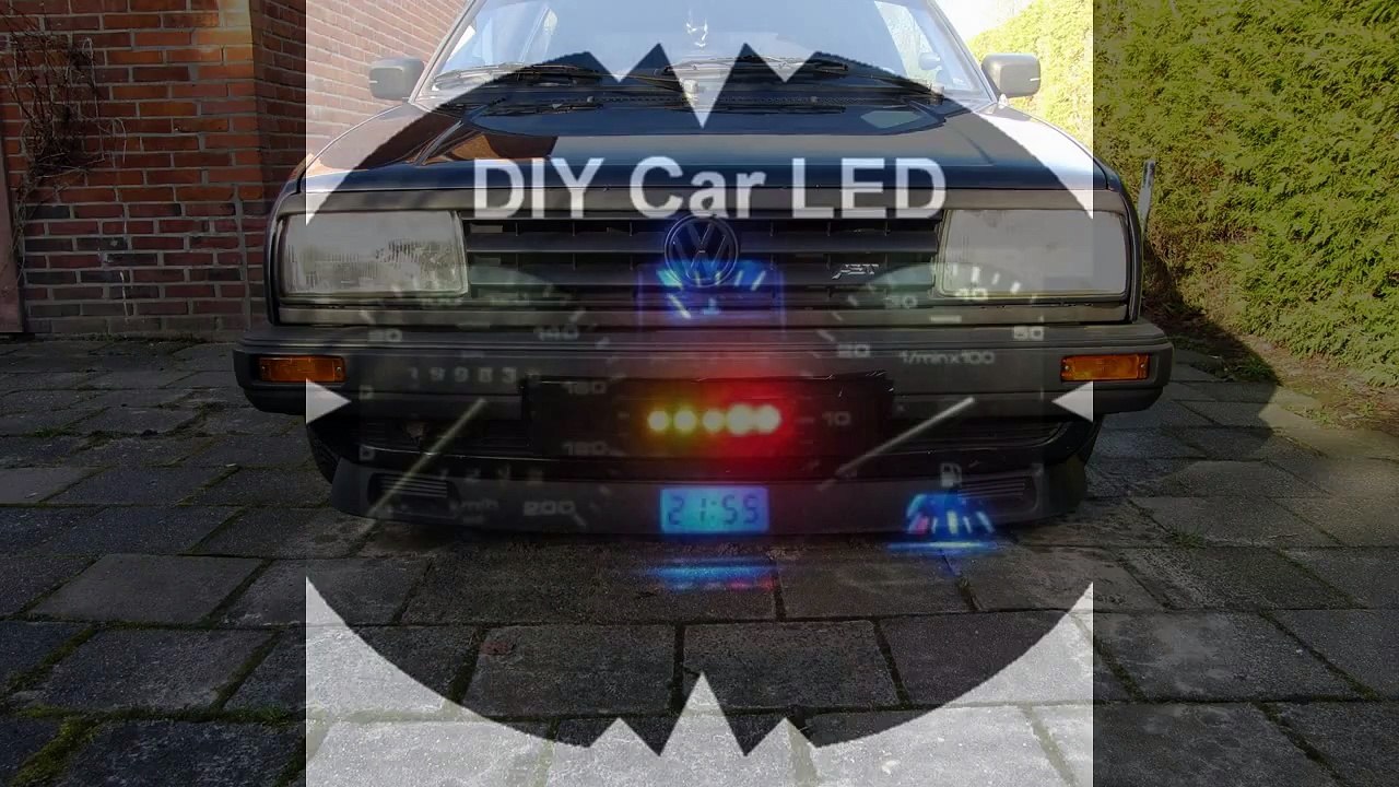 How To Install Daylight Vw Golf 2 / Jetta 2 DIY Universal (DRL) LED Daytime Running Lights