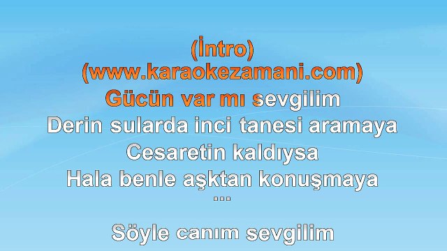 Ayça Varlıer - (Emir Ersoy) - Sil Baştan - (2012) TÜRKÇE KARAOKE