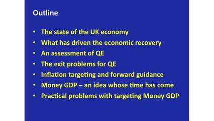 Should the UK Adopt Money GDP Targets  -  Professor Douglas McWilliams