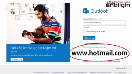 Msn Kaydol,Msn Aç,E-posta kur,Hotmail Aç