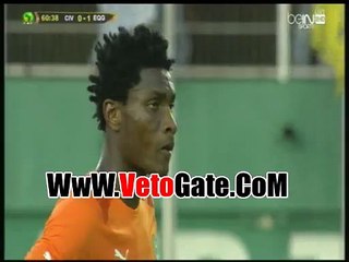 انفلات اعصاب المدير الفنى لكوت ديفوار امام غينيا الاستوائيه