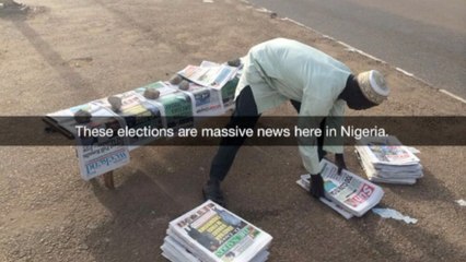 A look at Nigeria's election day via Snapchat