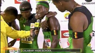 Interview With The Victorious Calabar 4x400m Team And Also The Kingston College Coach