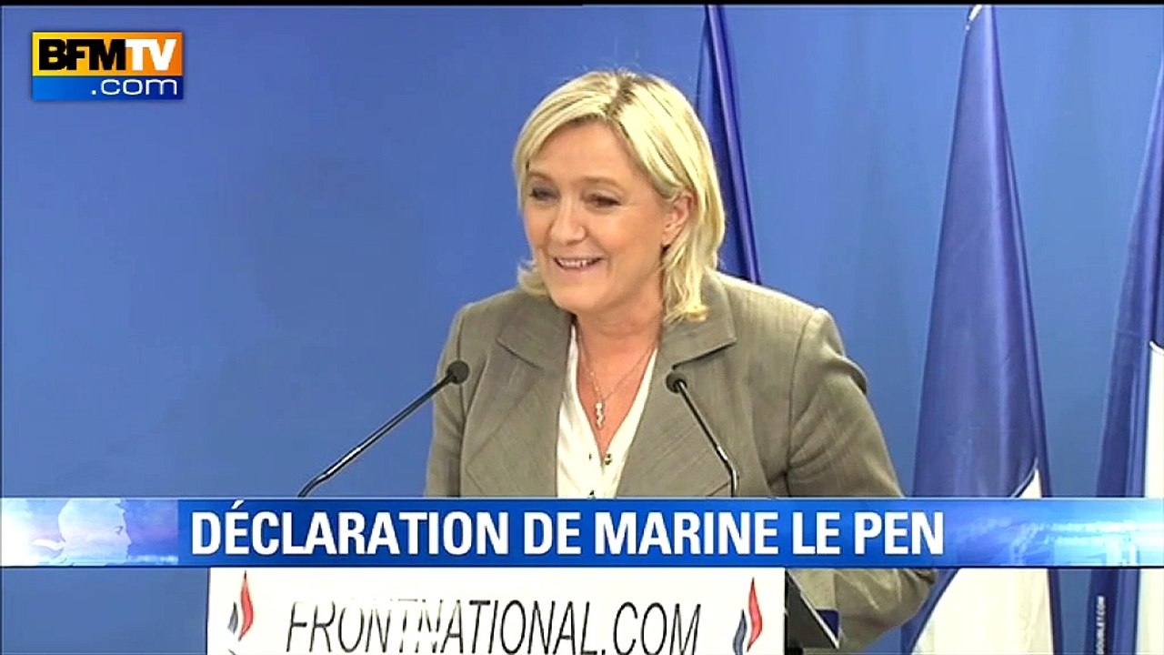 Départementales: Valls est "un petit politicien médiocre", selon Marine Le Pen