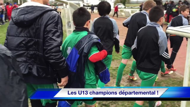 Les U13 du SOR champions départemental ! Le Dimanche 29 Mars 2015 à Montrichard