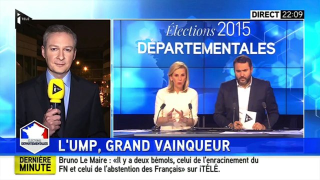 Départementales : Bruno Le Maire : Il y a deux bémols, celui de l'enracinement du FN et celui de l'abstention des Français