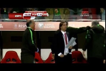 Ricardo Carvalho goal |  Portugal vs Serbia  -  29/03/2015