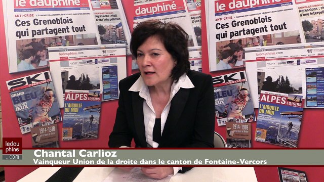 Chantal Carlioz, vainqueur Union de la droite dans le canton de Fontaine-Vercors