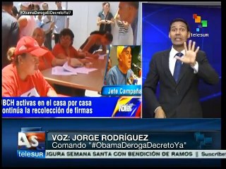 Cinco millones piden con firmas a EE.UU. que no agreda a Venezuela