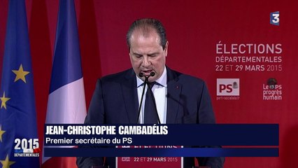Jean-Christophe Cambadélis : "Il serait inconcevable de ne pas noter le recul de la gauche"
