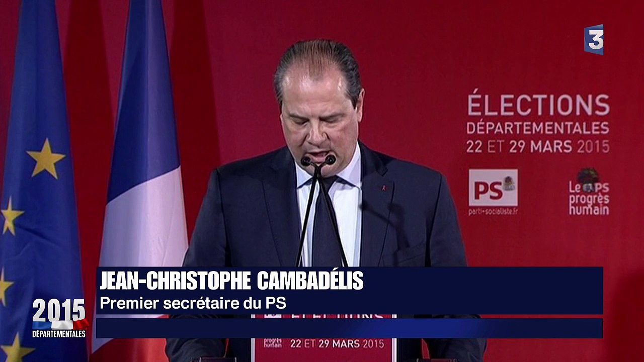 Jean-Christophe Cambadélis : "Il serait inconcevable de ne pas noter le recul de la gauche"