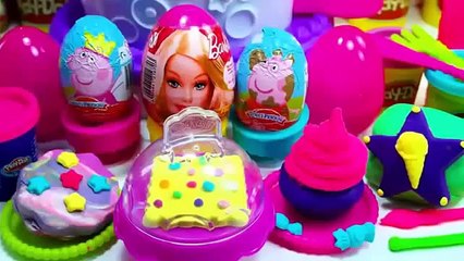 Barbie Kinder Peppa Pig Surprise Eggs Play Doh Minnie Mouse Frozen elsa egg