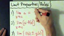 Calculus I - Limits - Properties of Limits