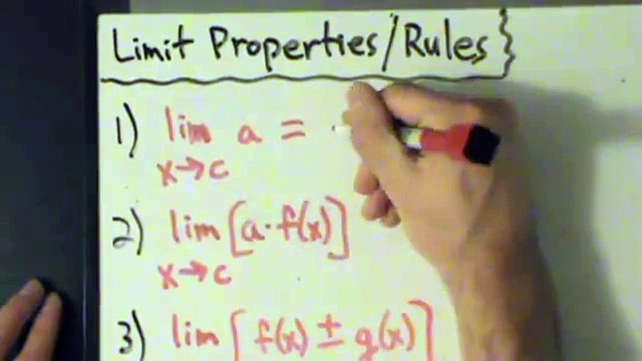 Calculus I - Limits - Properties of Limits