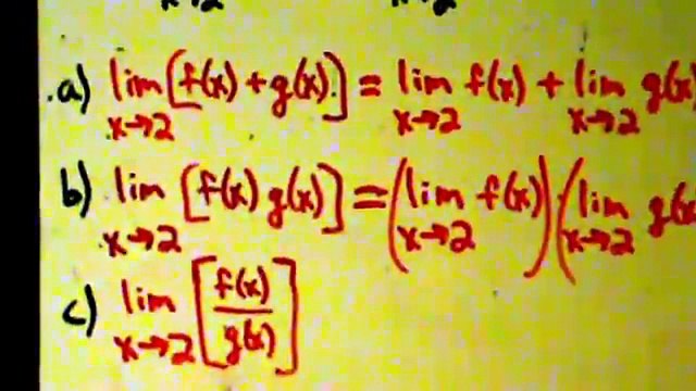 Calculus I - Limits - Evaluating Limits - Examples 1 and 2 - Using Limit Properties