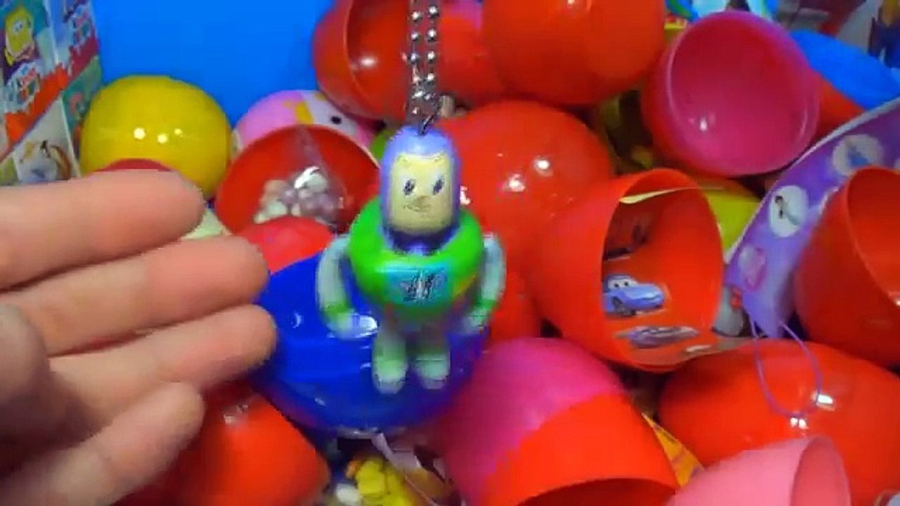 30 surprise eggs! Disney CARS MARVEL SpiderMan THOMAS SpongeBob HELLO KITTY Kinder ANGRY BIRDS