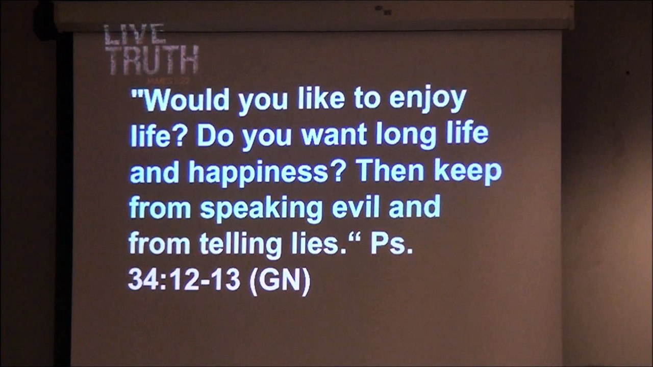 March 29, 2015. "Telling the Truth", Part 9 (Ten Vaues That Build Strong Families)