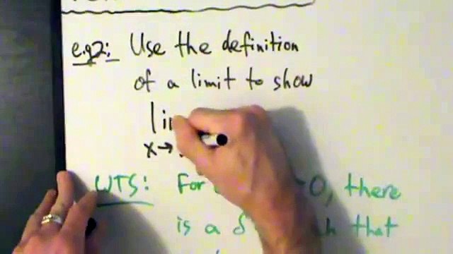 Calculus I - Limits - Formal Limit Definition - 2 Examples