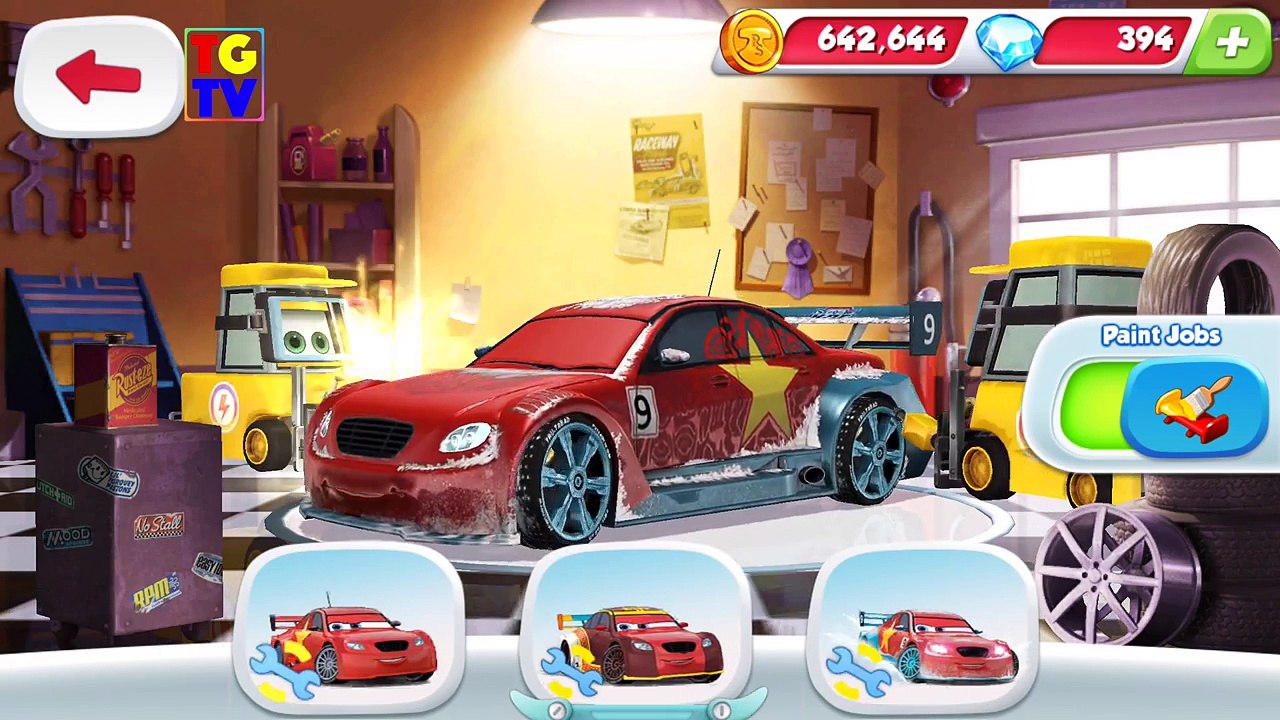 Cars Fast as Lightning - Long Ge ICE Racer VS Finn, Mater, McQueen